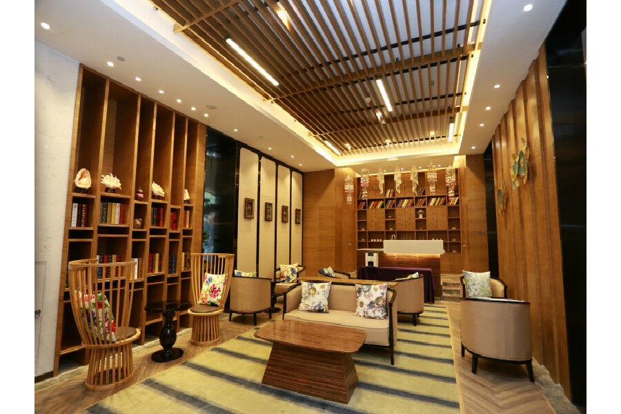 锦江都城酒店海南省政府日月广场免税店 Haikou  Exteriör bild